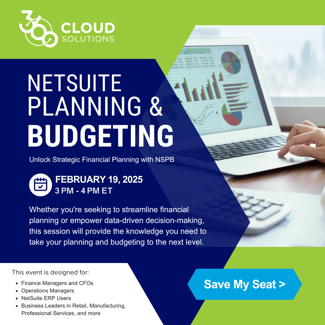 Unlock Strategic Financial Planning with NetSuite Planning and Budgeting